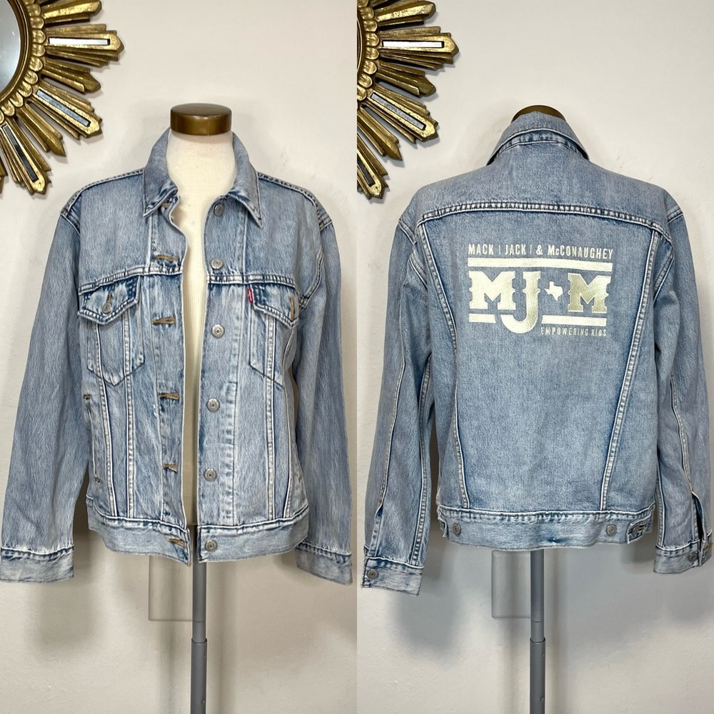 Levi’s Premium Denim Trucker Jacket MJM Embroidered